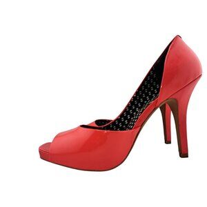 Lot of 2 Jessica Simpson Womens High Heels 8.5B Orange/Pink Stiletto Pummps 4.5"